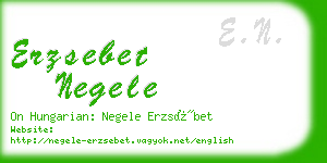 erzsebet negele business card